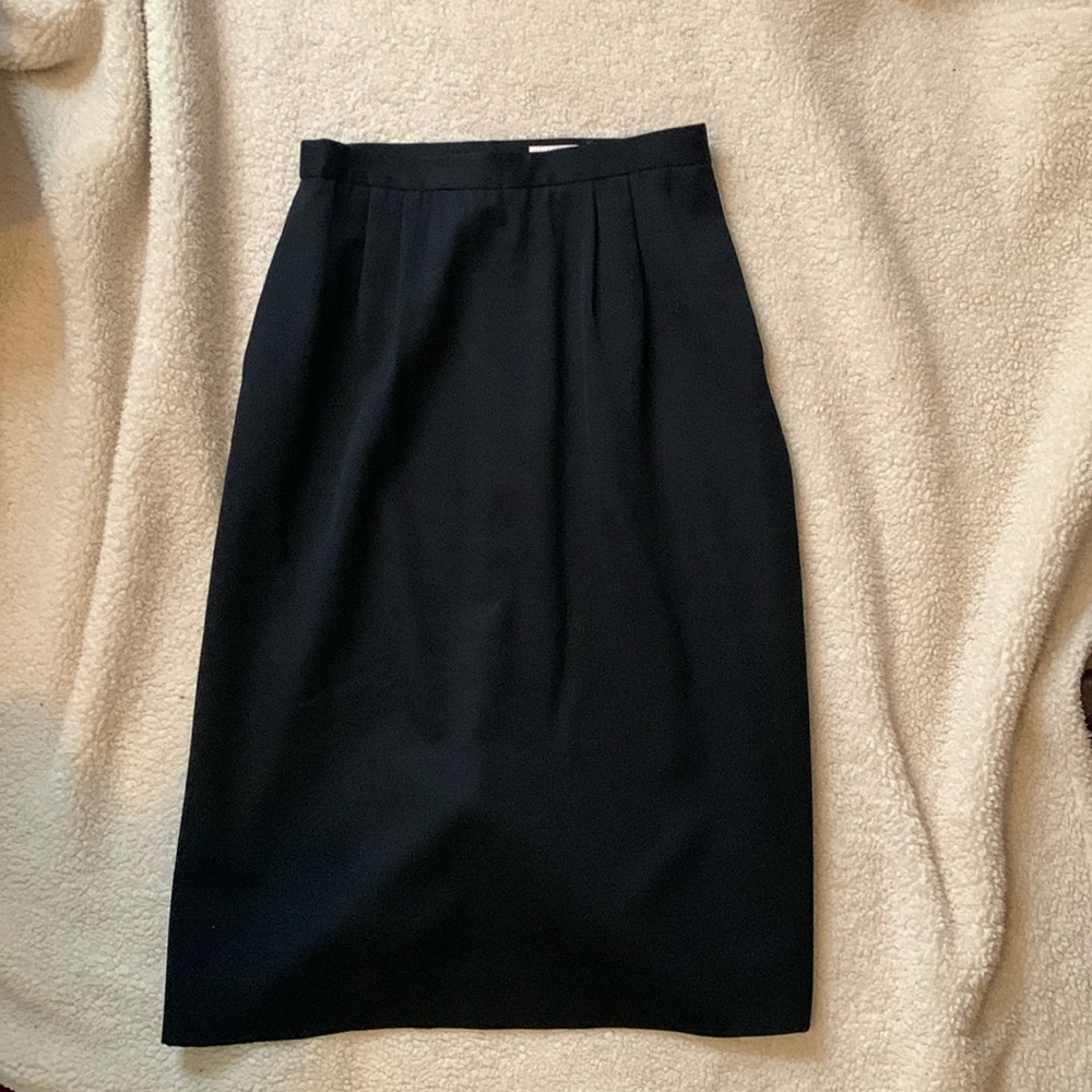 Vintage Brooks Brothers skirt black long lined